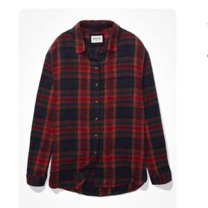 AE Oversized Flannel Shirt